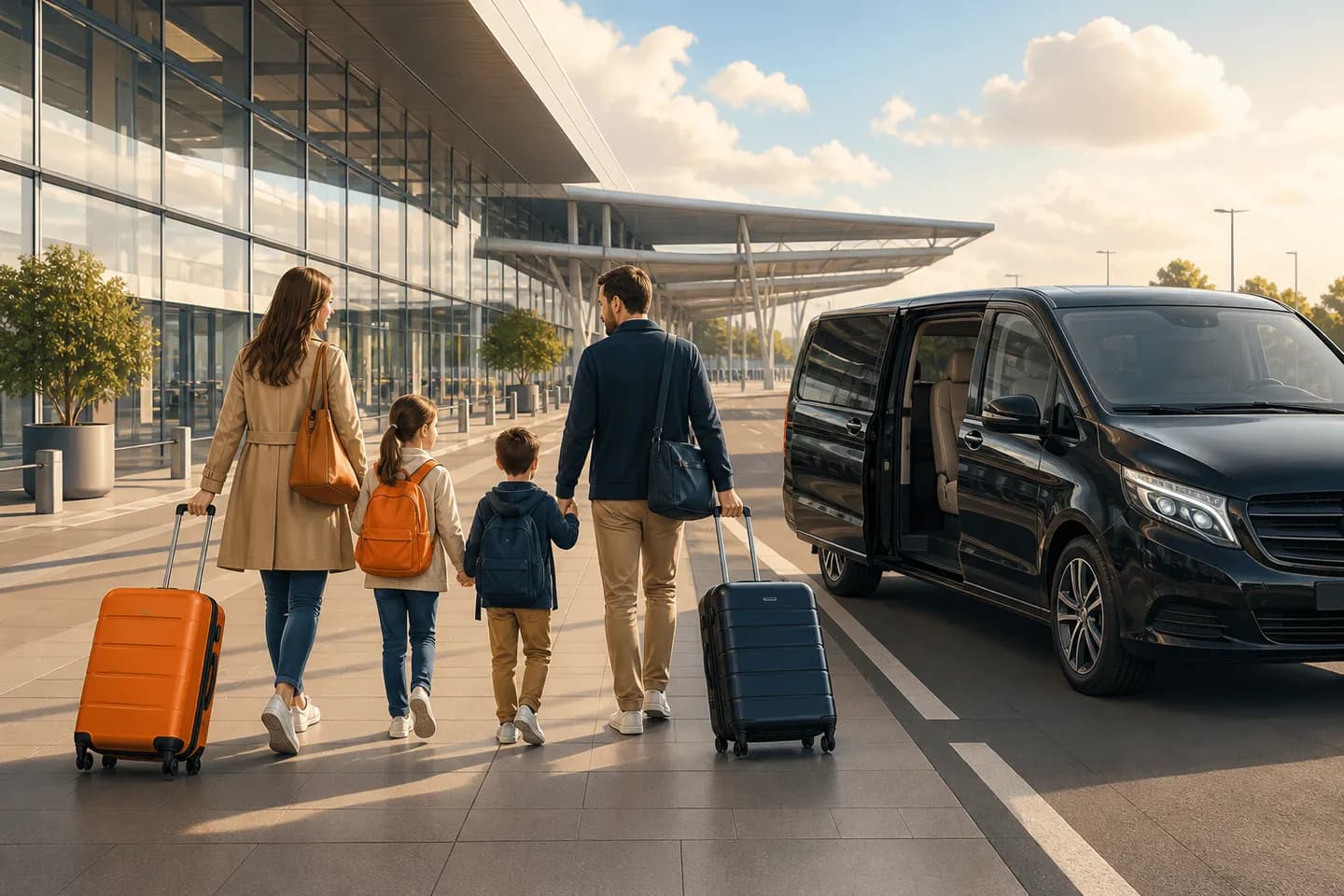 Editorial illustration of an Orly Airport private transfer for Where does a private driver meet you at CDG